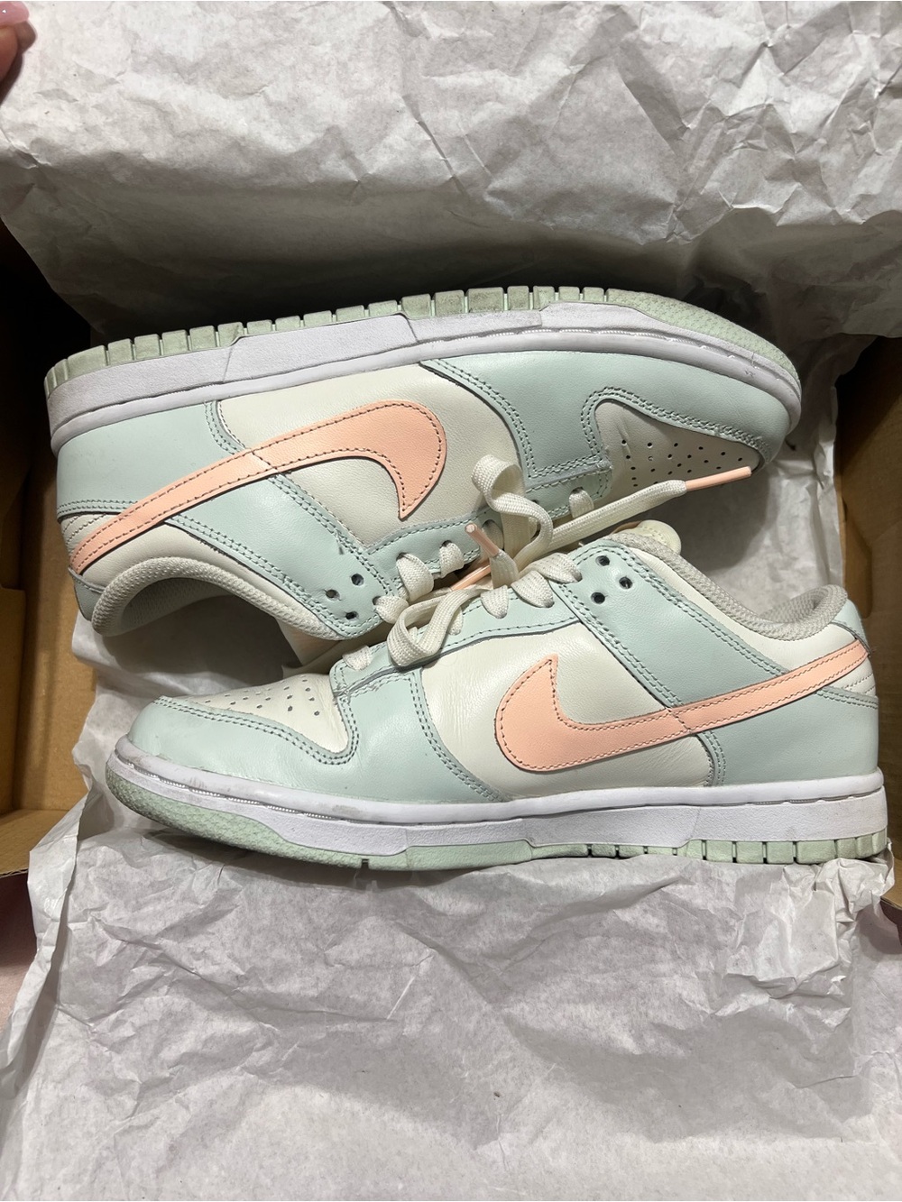 Nike Dunk Low - Sail/Crimson Tint Barley Green